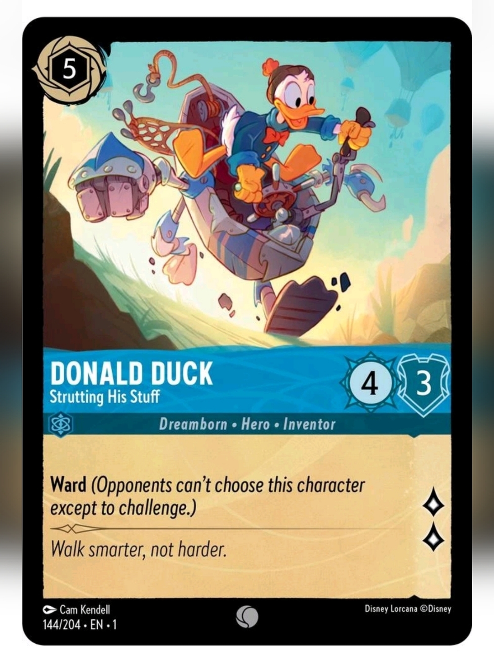 Donald Duck 🔥 Disneyland 🔥 Disney Lorcana Trading Card TCG